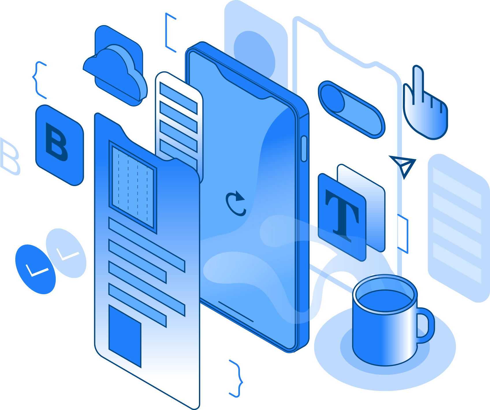 Illustration platform Buildfire Process
